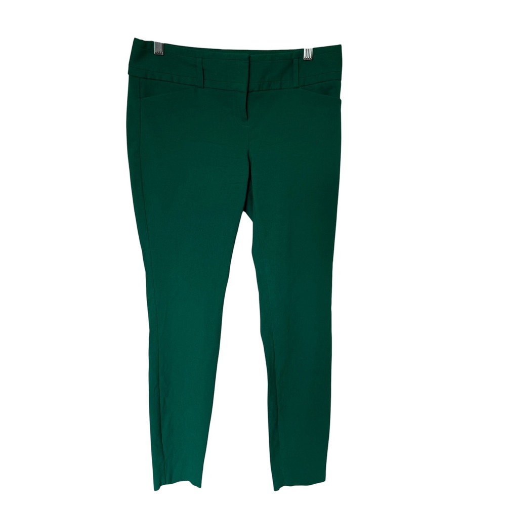 The Limited Exact Stretch Pants Womens 4 Green Excellent Slim Career Trousers
